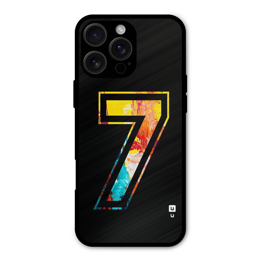 Lucky Number Metal Back Case for iPhone 16 Pro Max