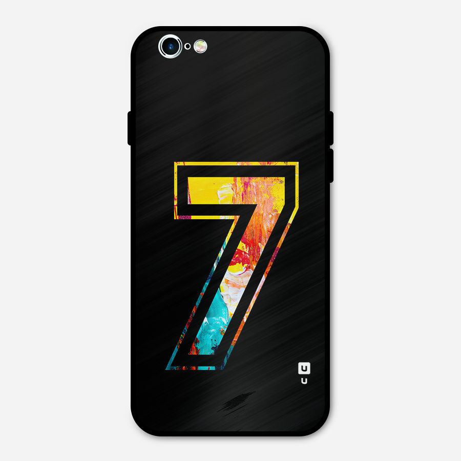 Lucky Number Metal Back Case for iPhone 6 6s