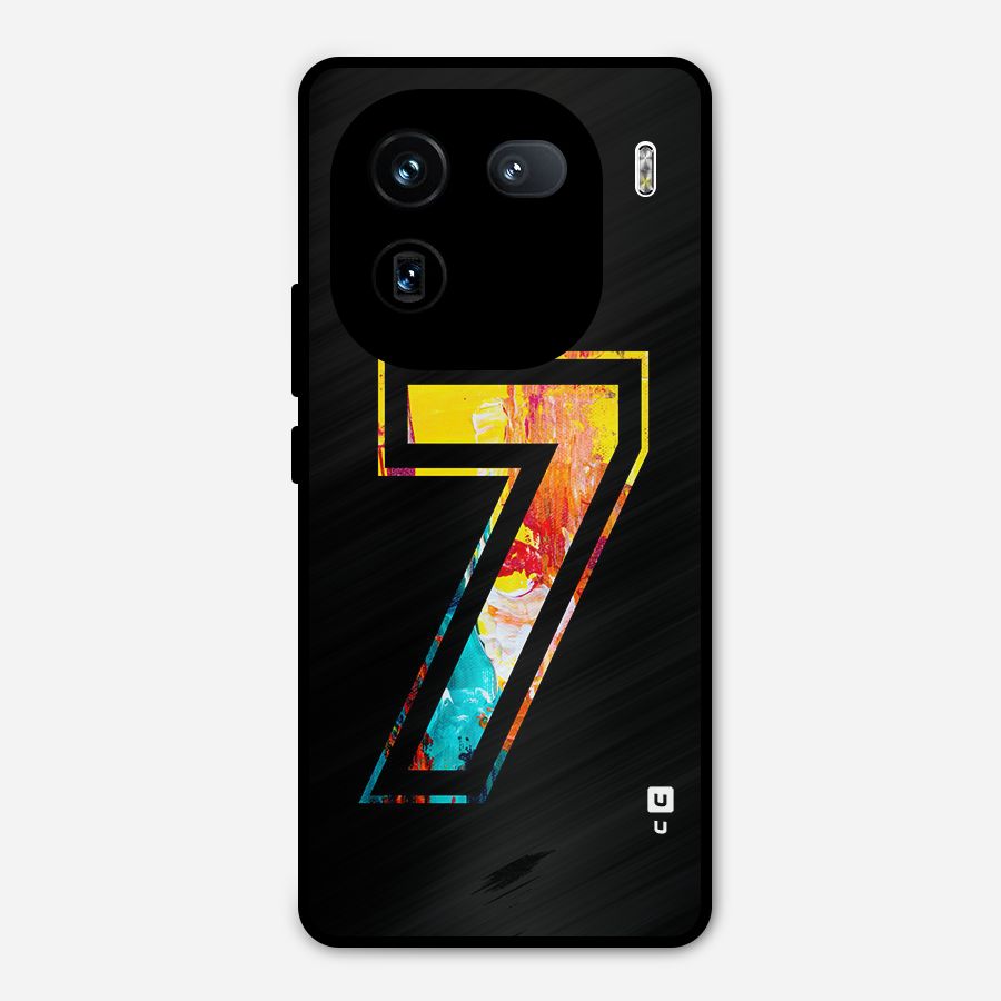 Lucky Number Metal Back Case for iQOO 12