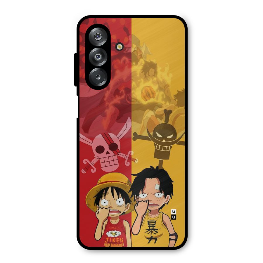 Luffy And Ace Metal Back Case for Galaxy A26