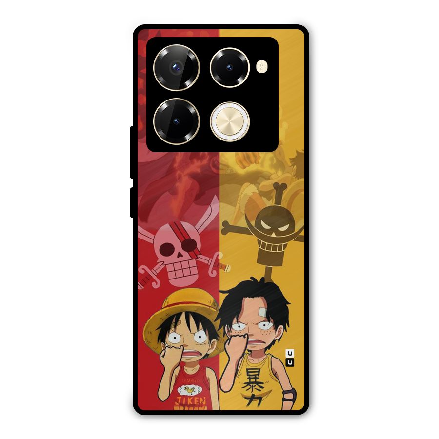 Luffy And Ace Metal Back Case for Infinix Note 40 Pro Plus