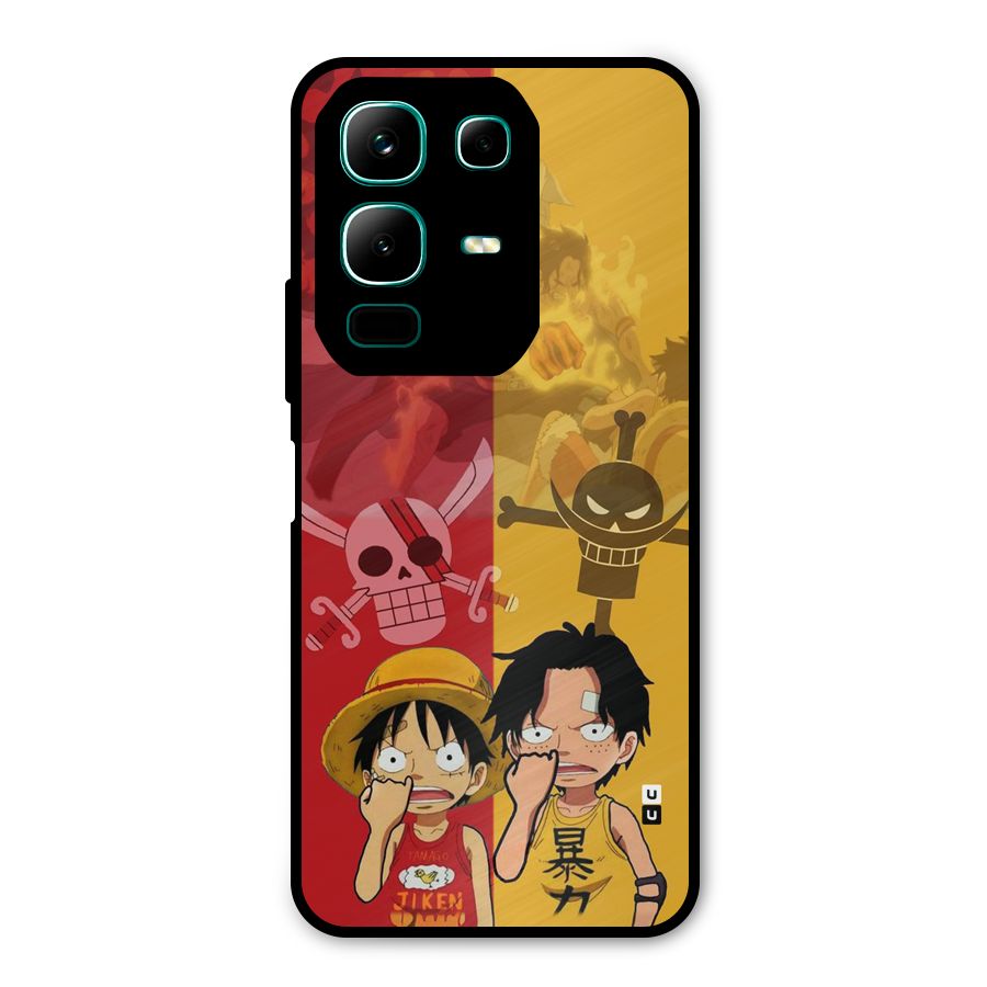 Luffy And Ace Metal Back Case for Infinix Note 50x
