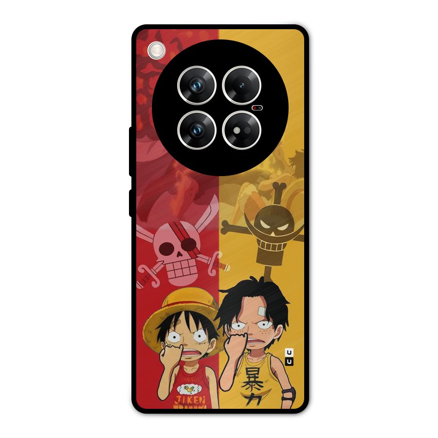 Luffy And Ace Metal Back Case for Infinix Zero 40 5G