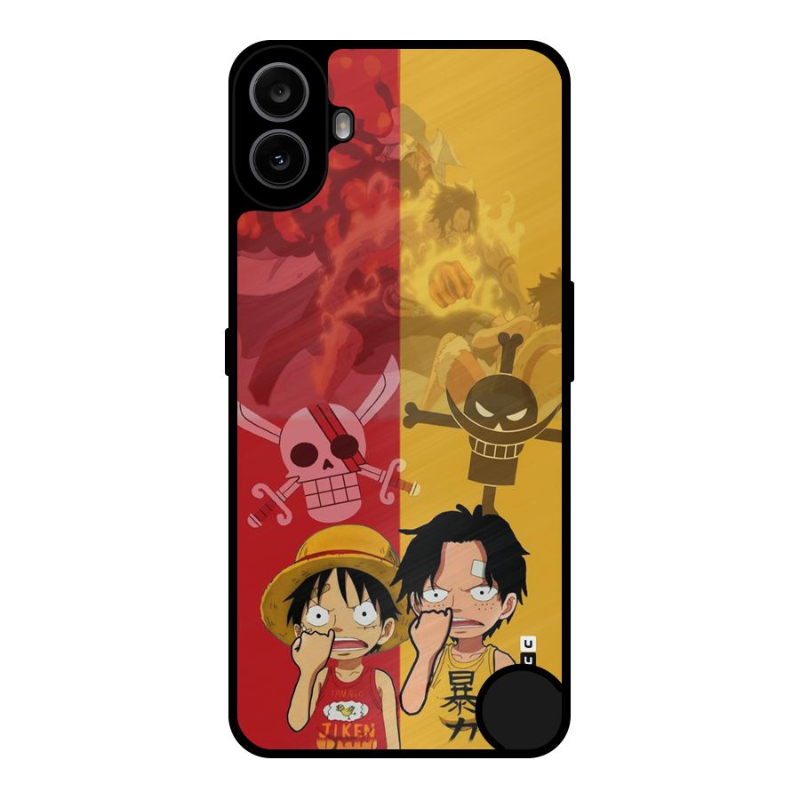 Luffy And Ace Metal Back Case for Nothing CMF Phone 1