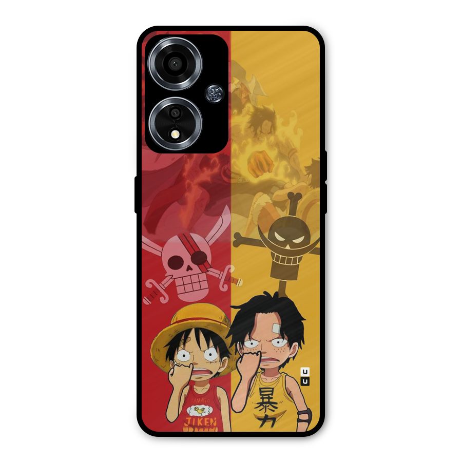 Luffy And Ace Metal Back Case for Oppo A59
