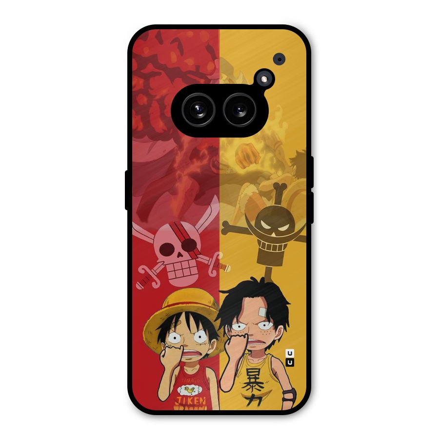 Luffy And Ace Metal Back Case for Nothing Phone 2a