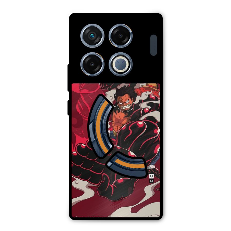 Luffy Gear Fourth Metal Back Case for Infinix GT 20 Pro