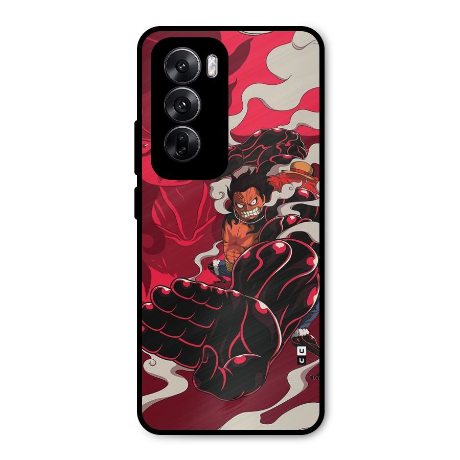 Luffy Gear Fourth Metal Back Case for Oppo Reno12
