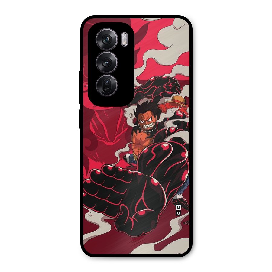 Luffy Gear Fourth Metal Back Case for Oppo Reno12 Pro
