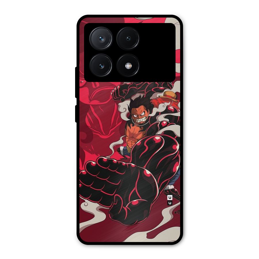 Luffy Gear Fourth Metal Back Case for Poco X6 Pro