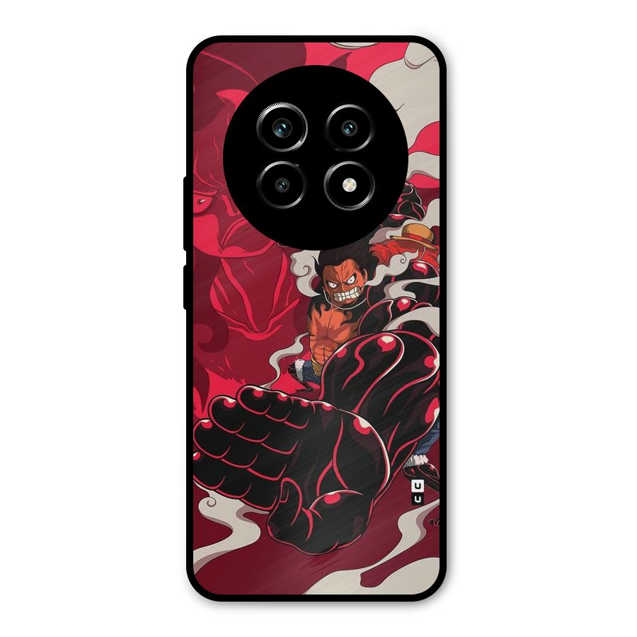 Luffy Gear Fourth Metal Back Case for Realme 14 Pro Lite