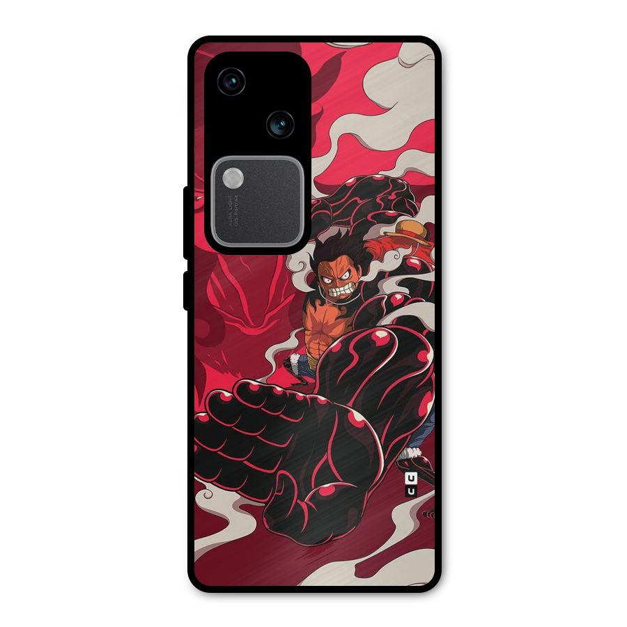 Luffy Gear Fourth Metal Back Case for Vivo V30 Pro
