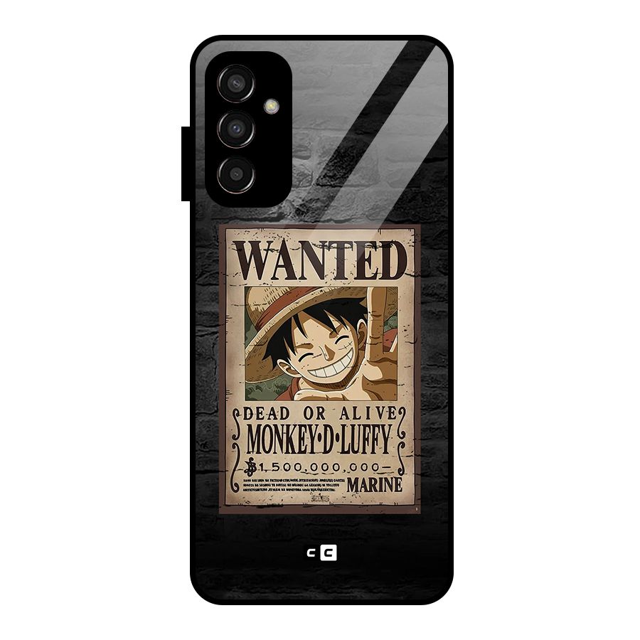 Luffy Wanted Glass Back Case for Galaxy F13