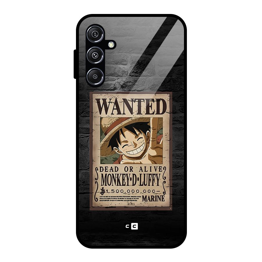 Luffy Wanted Glass Back Case for Galaxy M34 5G