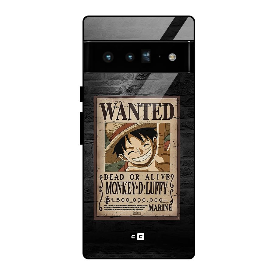 Luffy Wanted Glass Back Case for Google Pixel 6 Pro