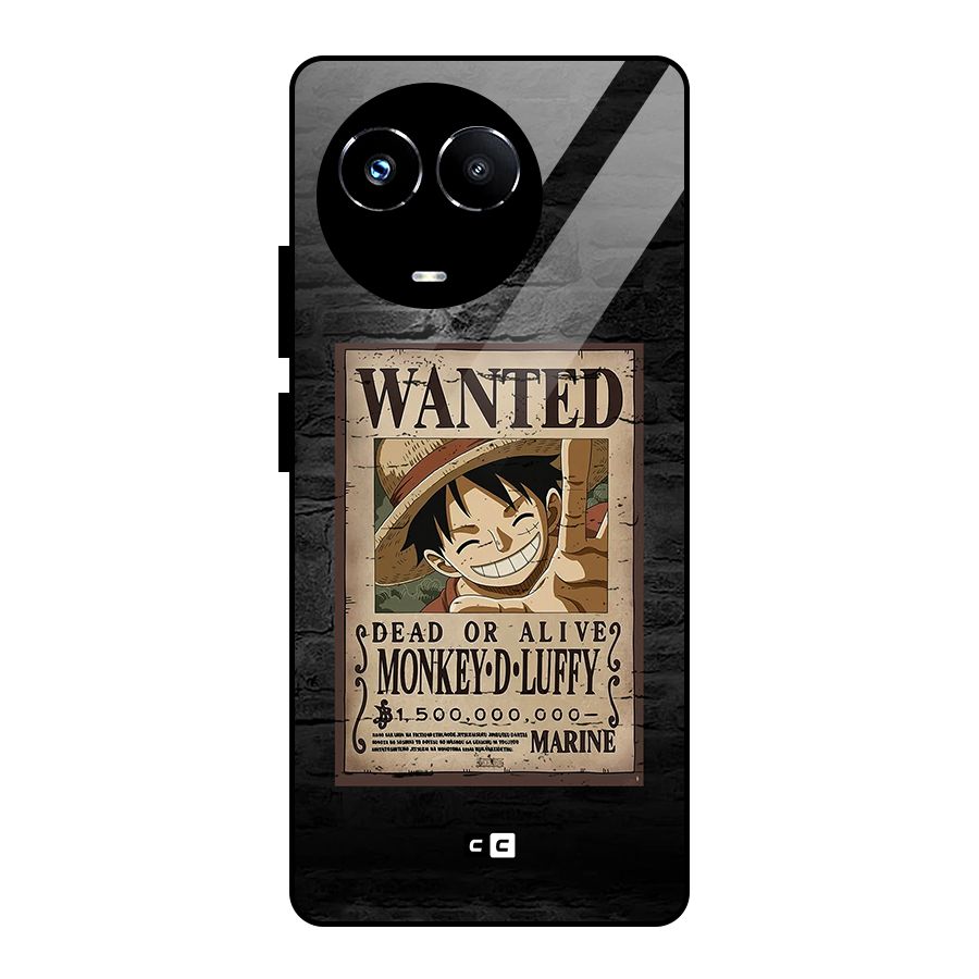 Luffy Wanted Glass Back Case for Realme Narzo 60X