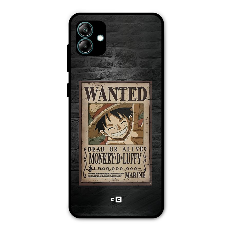 Luffy Wanted Metal Back Case for Galaxy A04