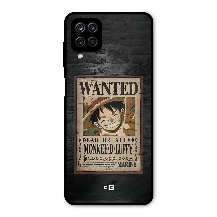 Luffy Wanted Metal Back Case for Galaxy A12
