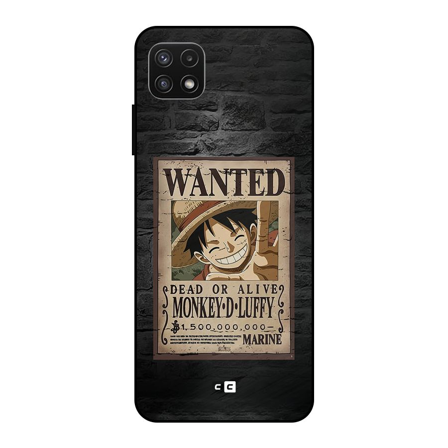 Luffy Wanted Metal Back Case for Galaxy A22 5G