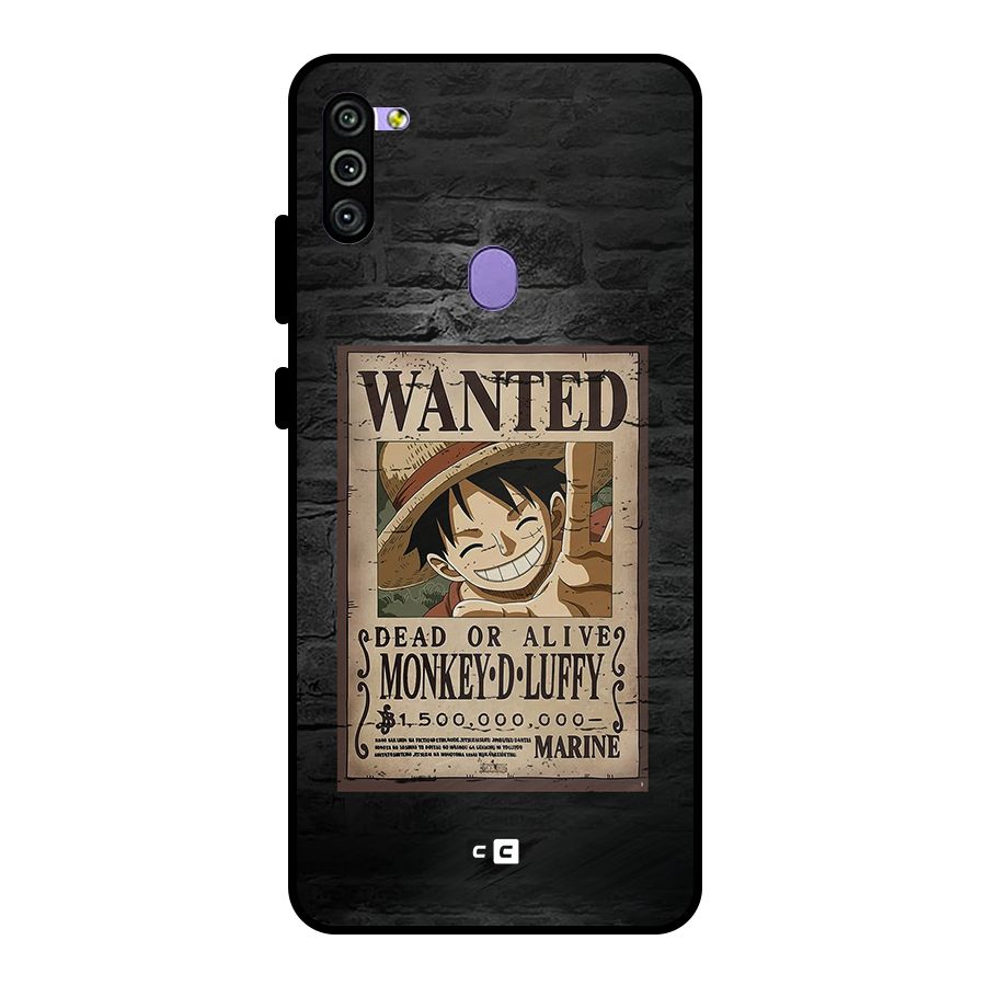 Luffy Wanted Metal Back Case for Galaxy M11