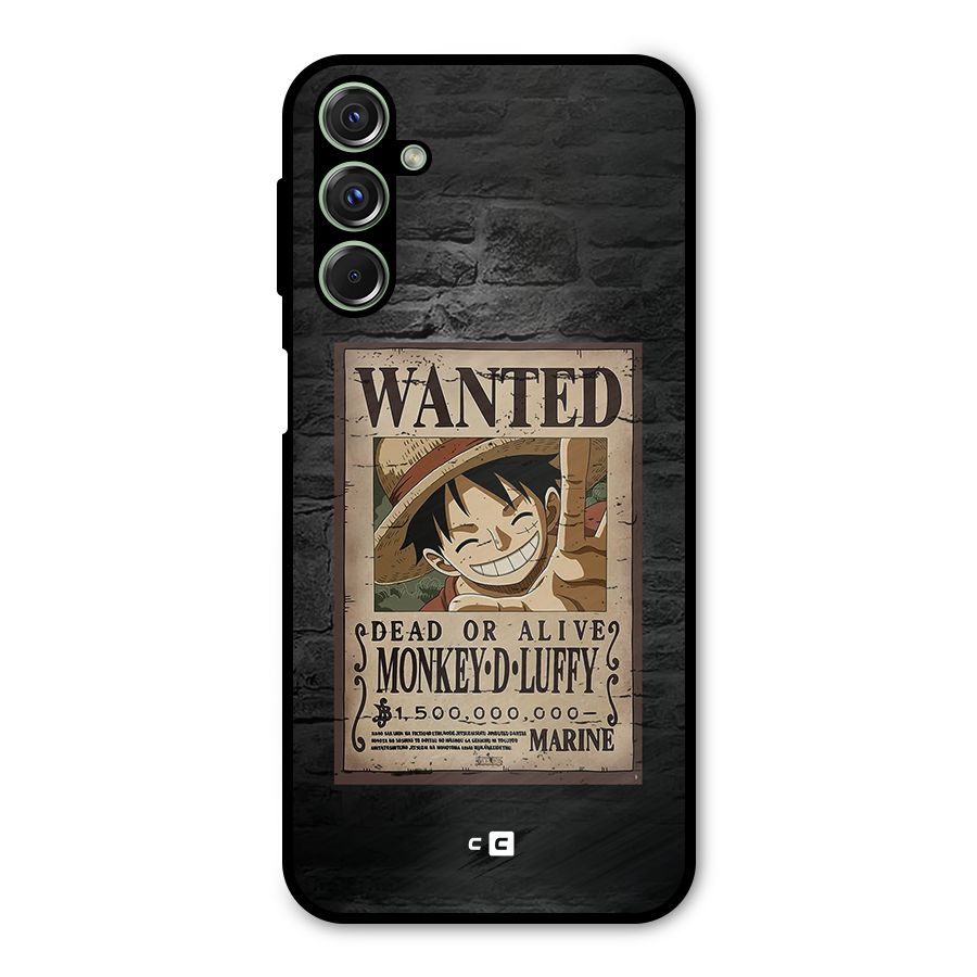 Luffy Wanted Metal Back Case for Galaxy M34