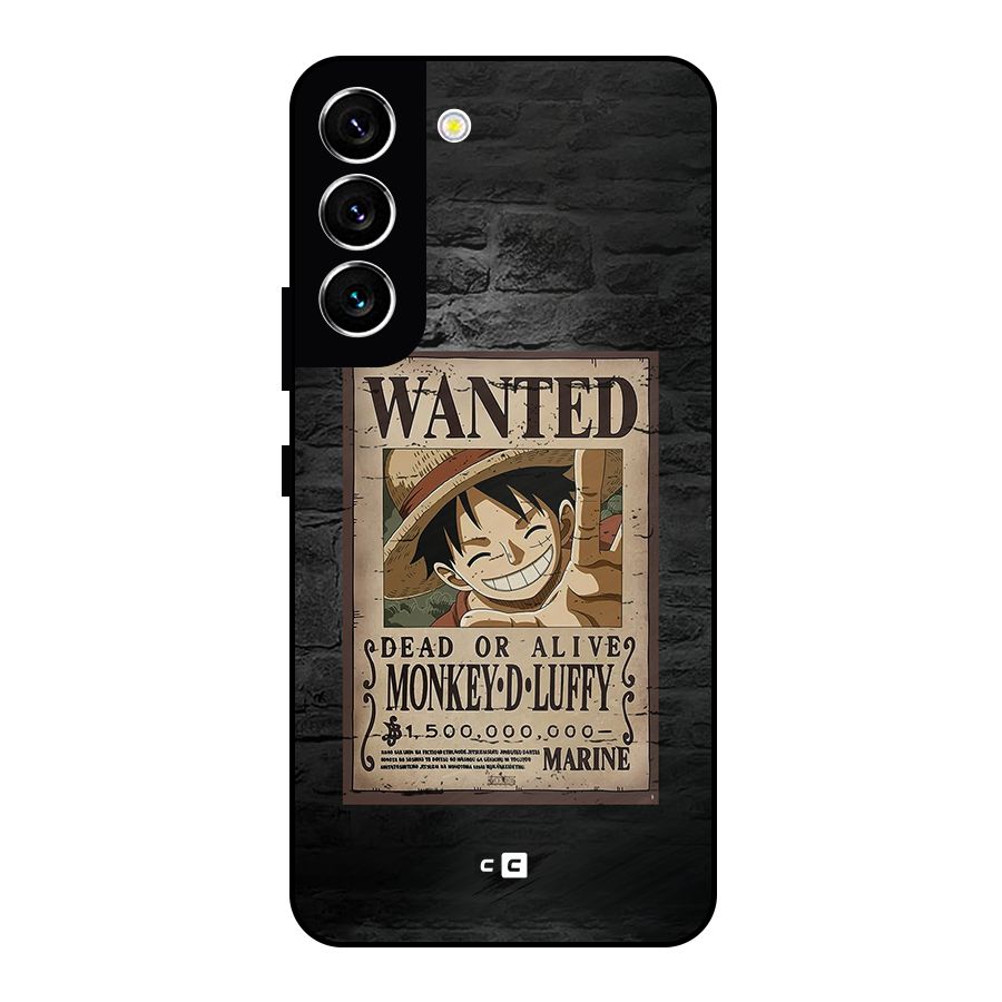 Luffy Wanted Metal Back Case for Galaxy S22 5G