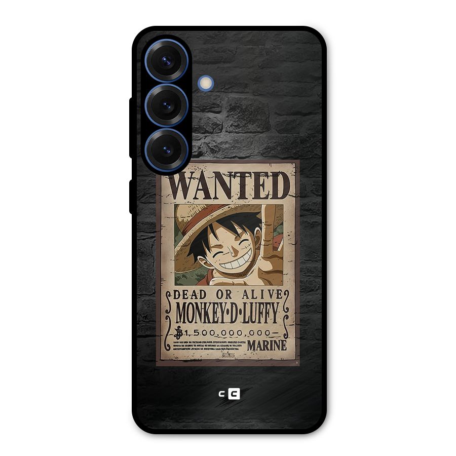 Luffy Wanted Metal Back Case for Galaxy S25