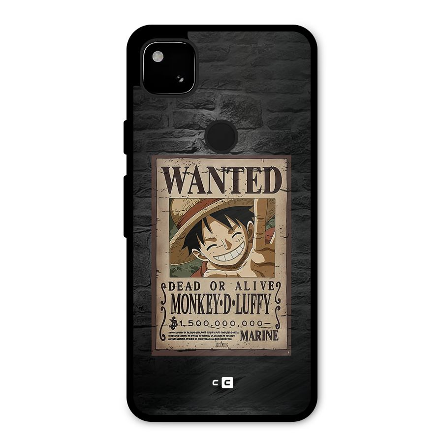 Luffy Wanted Metal Back Case for Google Pixel 4a