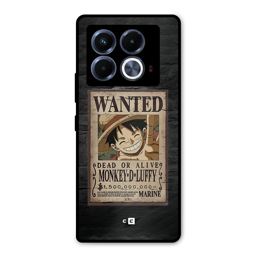 Luffy Wanted Metal Back Case for Infinix Note 40 5G