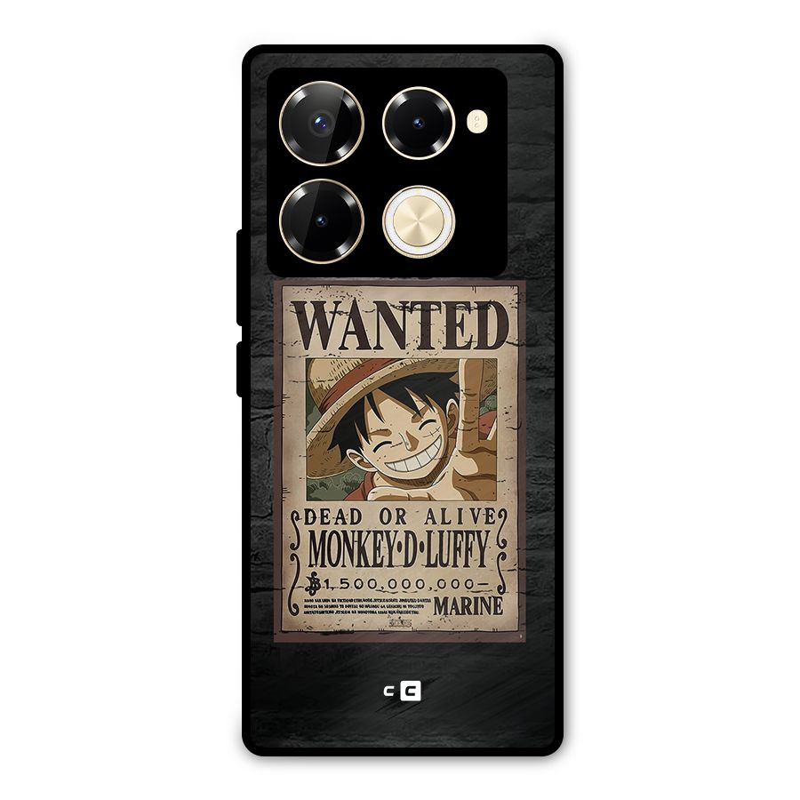 Luffy Wanted Metal Back Case for Infinix Note 40 Pro Plus