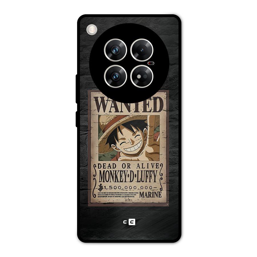 Luffy Wanted Metal Back Case for Infinix Zero 40 5G