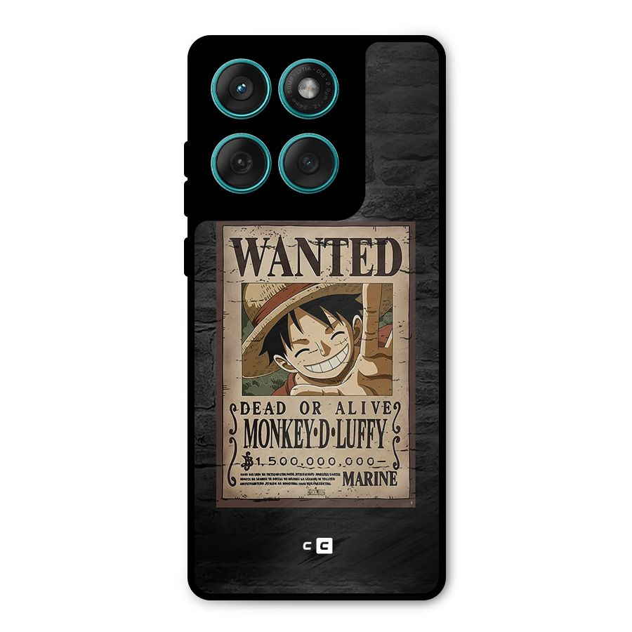 Luffy Wanted Metal Back Case for Motorola Edge 60 Fusion