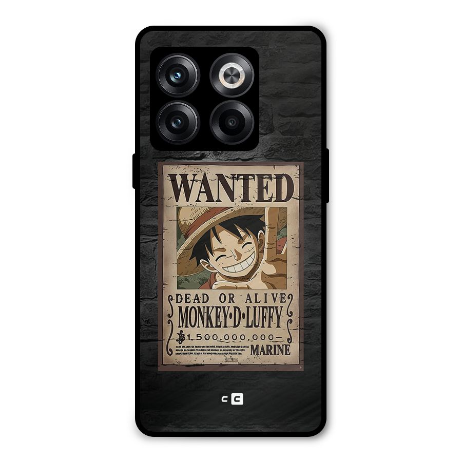 Luffy Wanted Metal Back Case for OnePlus 10T