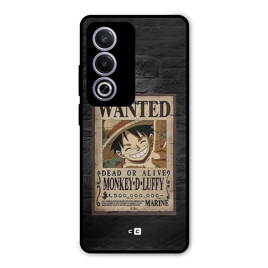 Luffy Wanted Metal Back Case for Oppo A3 Pro