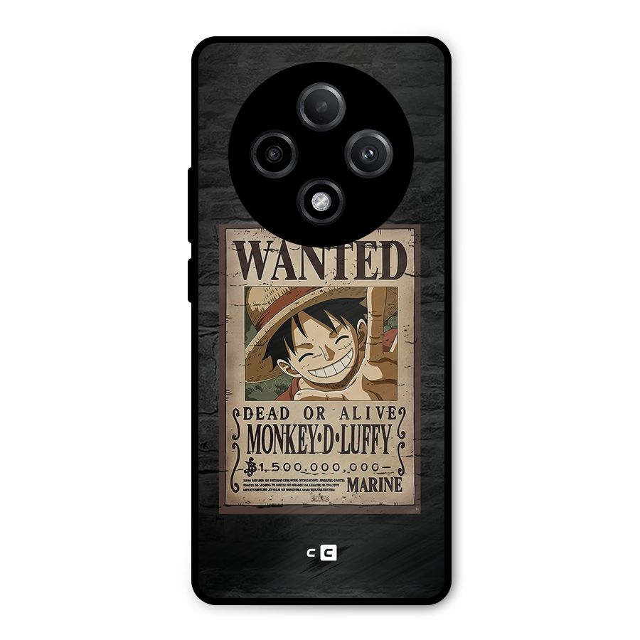 Luffy Wanted Metal Back Case for Oppo F27 Pro Plus