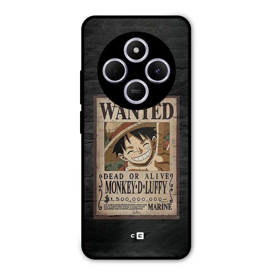 Luffy Wanted Metal Back Case for Poco C75 5G