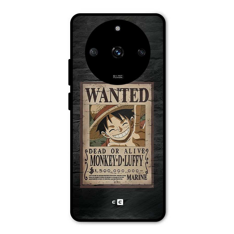 Luffy Wanted Metal Back Case for Realme Narzo 60 5G