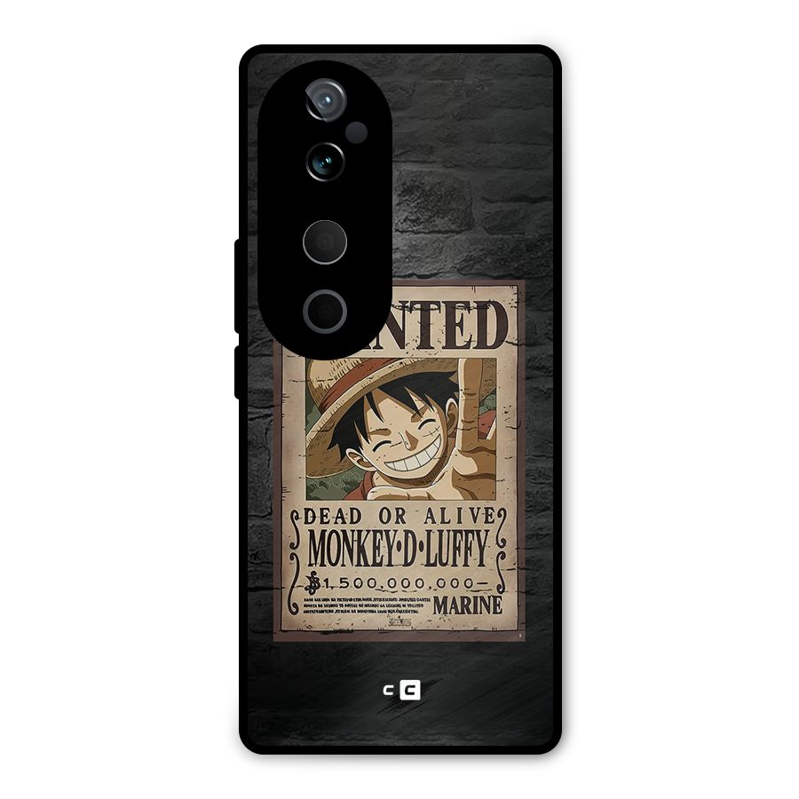 Luffy Wanted Metal Back Case for Vivo T3 Ultra
