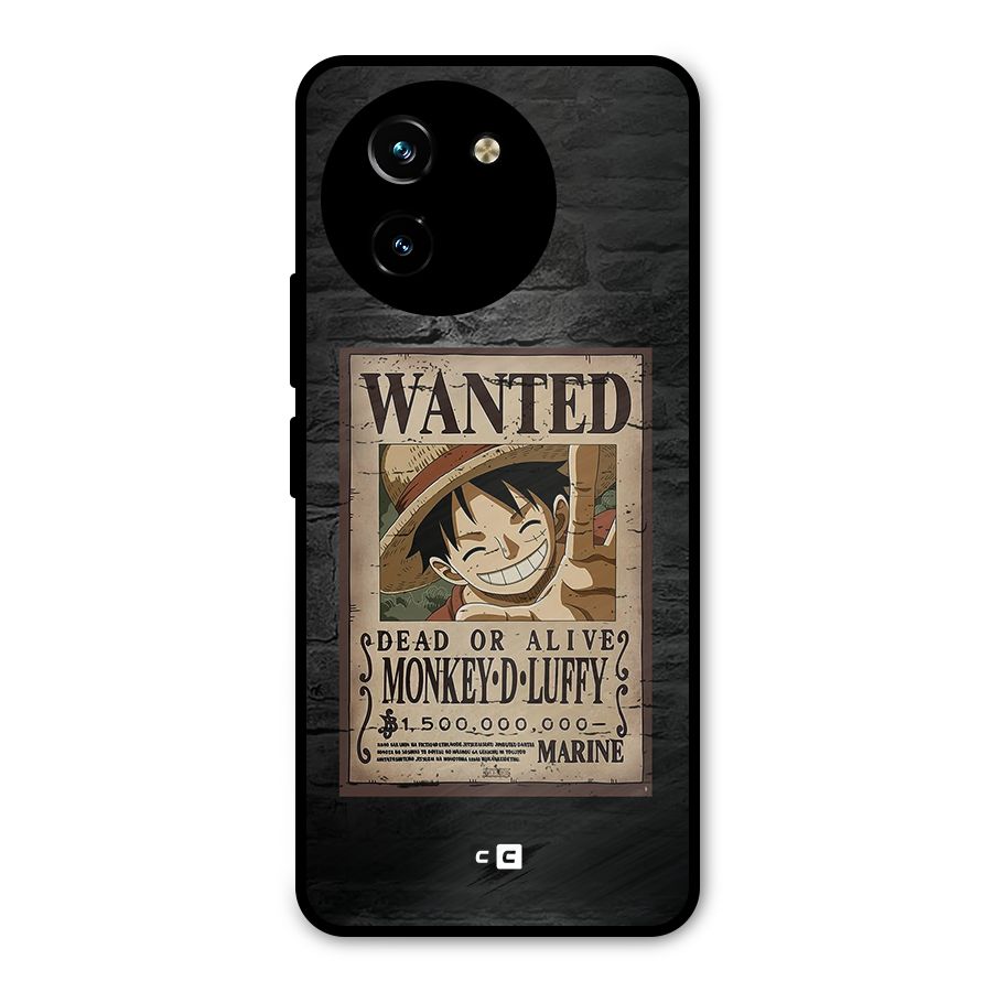 Luffy Wanted Metal Back Case for Vivo T3x