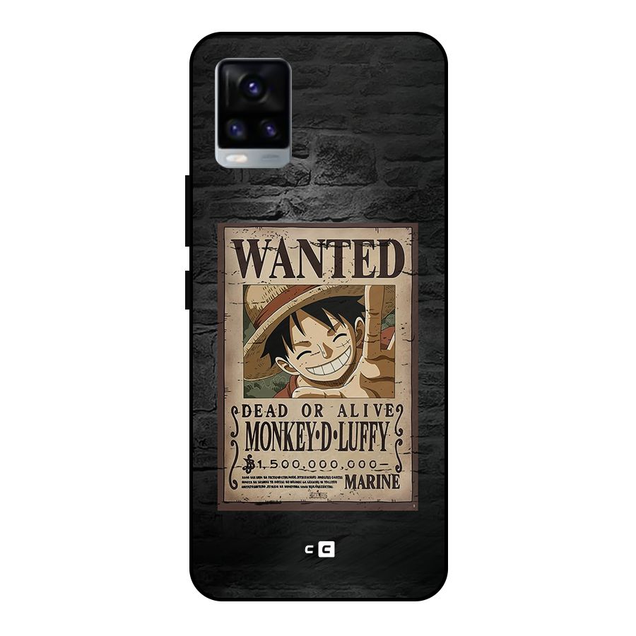 Luffy Wanted Metal Back Case for Vivo V20
