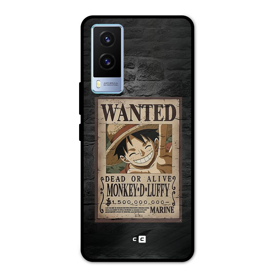 Luffy Wanted Metal Back Case for Vivo V21e 5G
