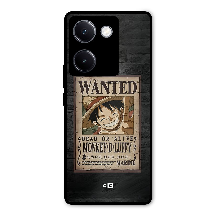 Luffy Wanted Metal Back Case for Vivo Y300 Plus