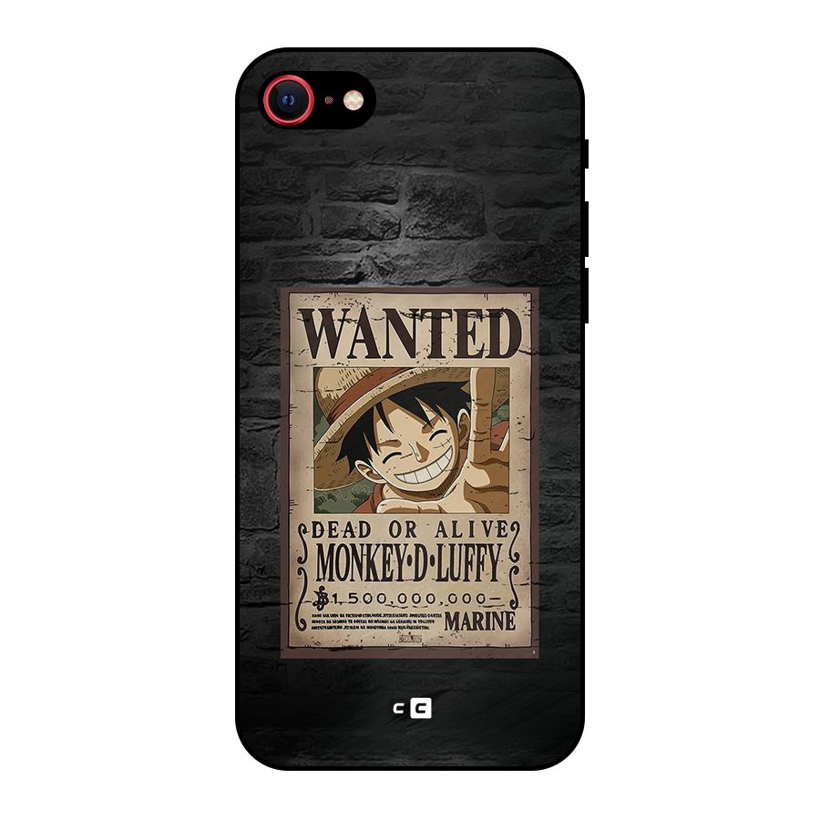 Luffy Wanted Metal Back Case for iPhone 7