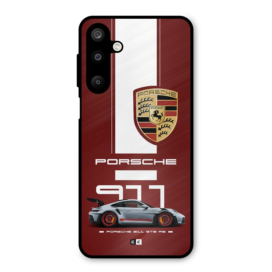 Luxe Supercar Metal Back Case for Galaxy M16