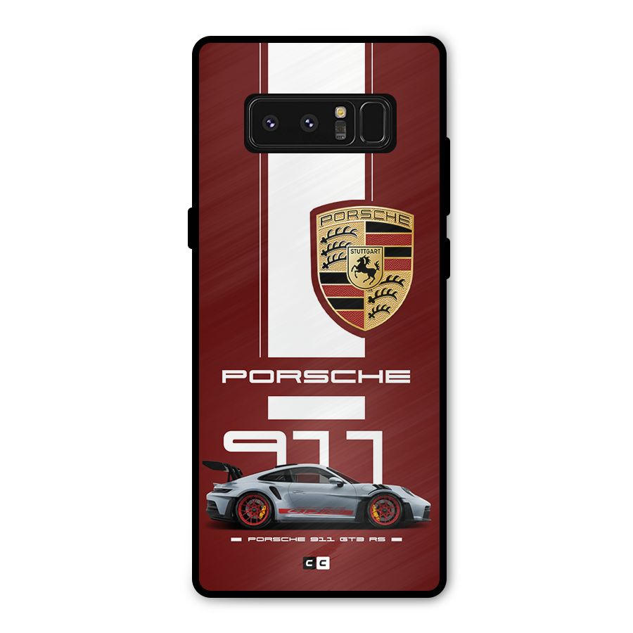 Luxe Supercar Metal Back Case for Galaxy Note 8