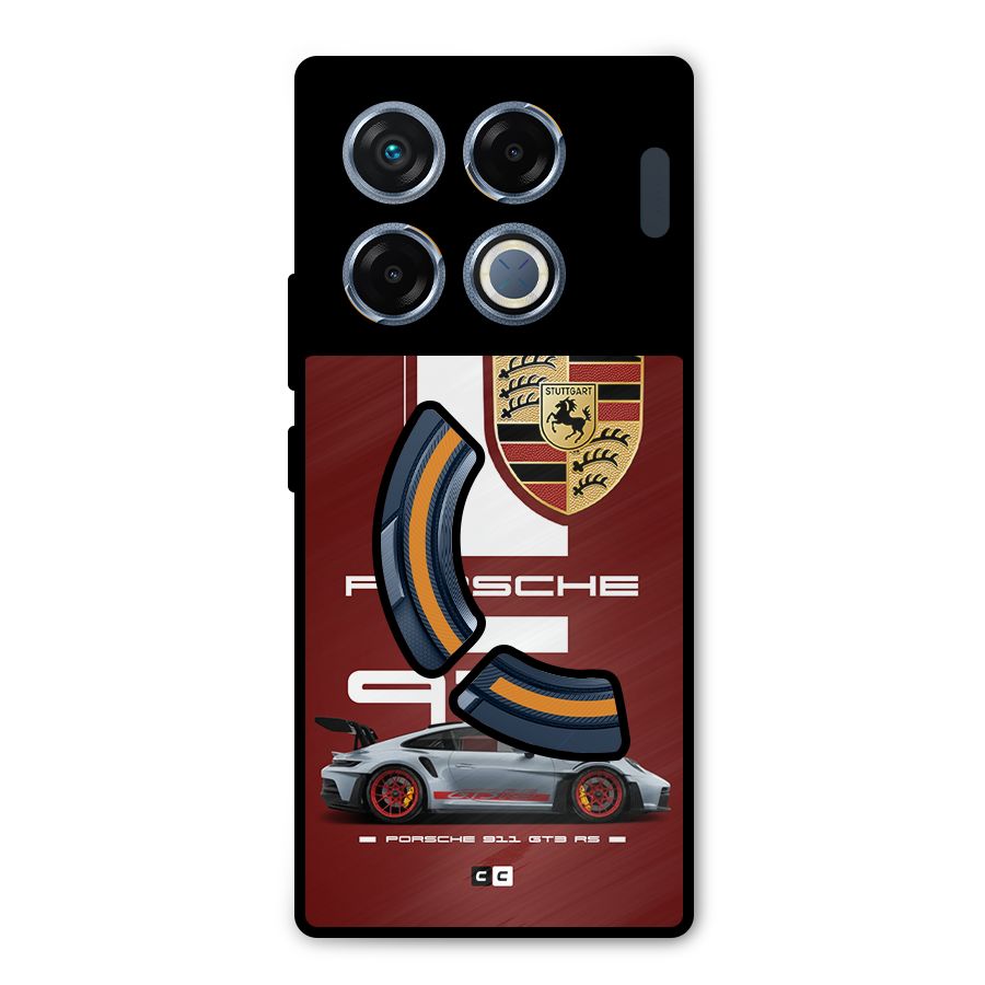 Luxe Supercar Metal Back Case for Infinix GT 20 Pro