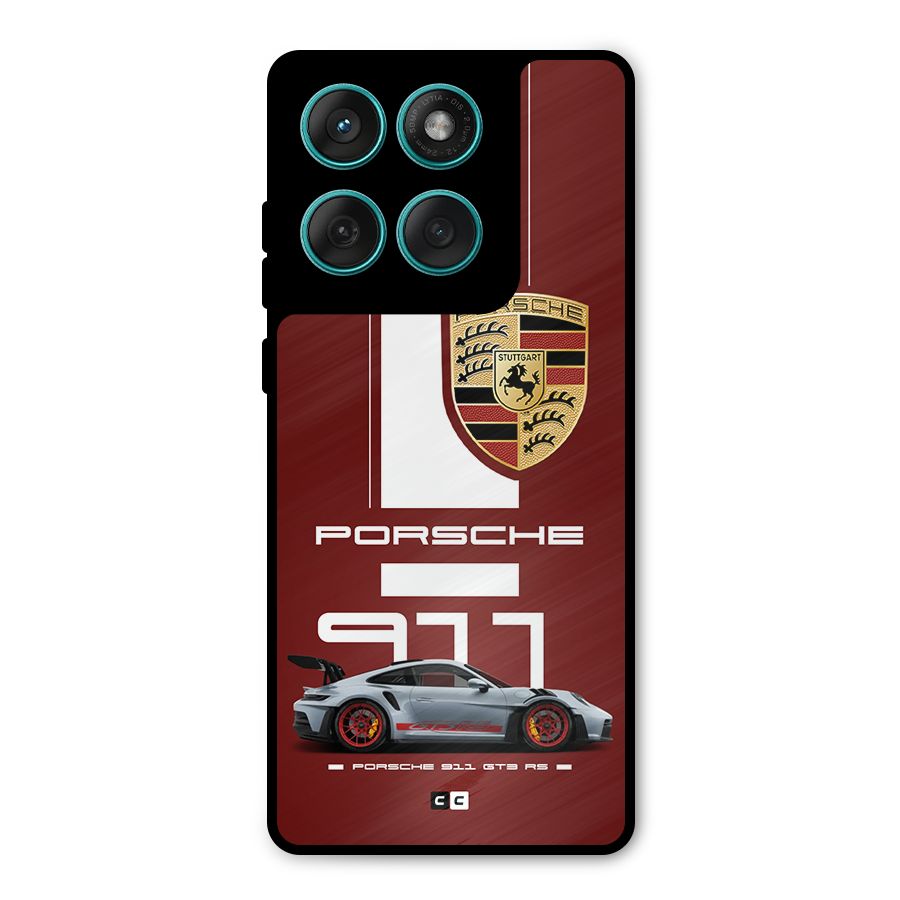 Luxe Supercar Metal Back Case for Motorola Edge 60
