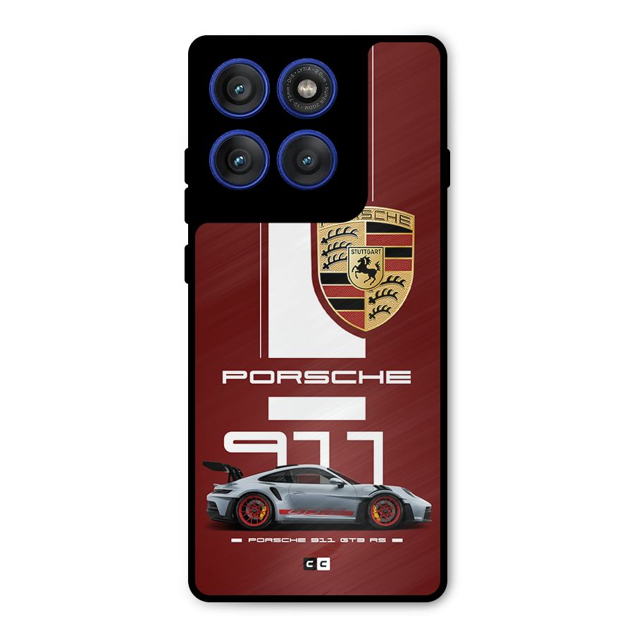Luxe Supercar Metal Back Case for Motorola Edge 60 Pro