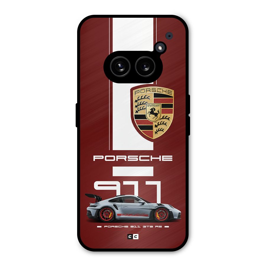 Luxe Supercar Metal Back Case for Nothing Phone 2a Plus