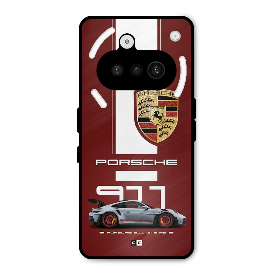 Luxe Supercar Metal Back Case for Nothing Phone 3a